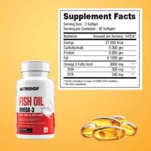 Nutrishop Fish Oil Omega 3 Supplements