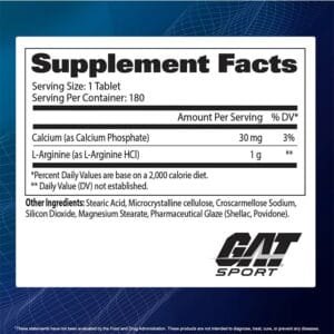 Gat L-Arginine 180 Tablets Price
