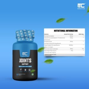 Muscle Club Joint Support - Advanced Joint Health Supplement with Glucosamine, Boswellia, Hadjod | 60 Tablets