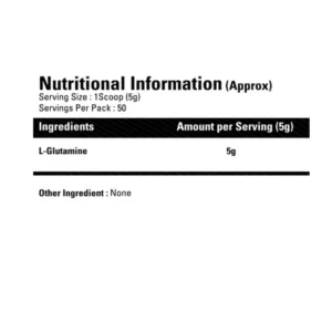 Gibbon Glutamine, 250 gram, Unflavored