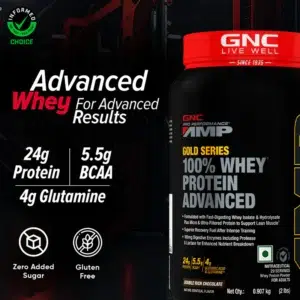 GNC AMP Gold Series 100% Whey Protein Advanced