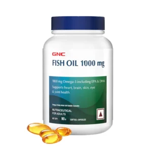 GNC Fish Oil Omega 3 Capsules 1000mg 90