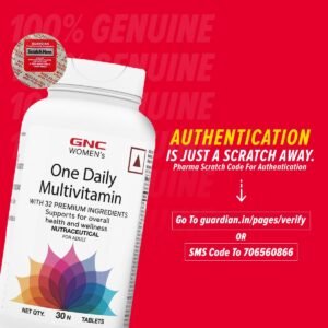 GNC Women's One Daily Multivitamin - 32 Premium Ingredients with Vitamin C, Biotin, Collagen & Antioxidants | Boosts Immunity & Energy | Improves Skin, Hair, Nails & Eye Health