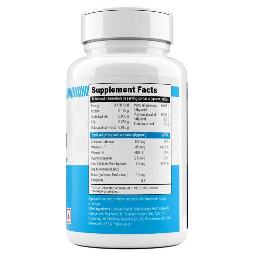 Vitamin D3 K2 Supplement as MK7