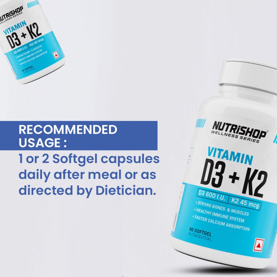 Vitamin D3 K2 Supplement as MK7