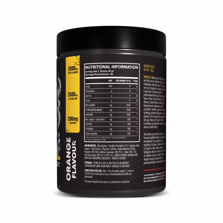YourWhey Fireball Extreme Pre-Workout 300gm - Image 3