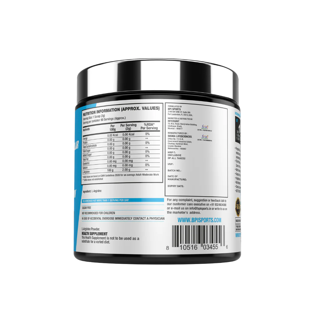 BPI Sports L-Arginine - Unflavoured - Image 2
