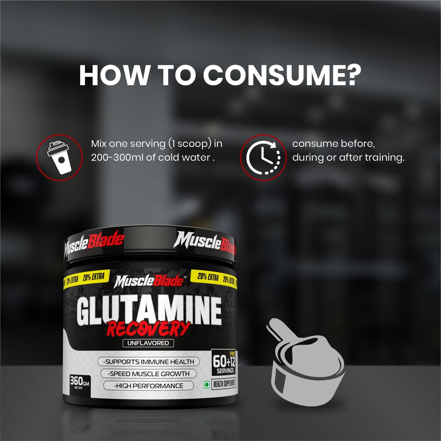 Muscle Blade Glutamine Powder - Image 4