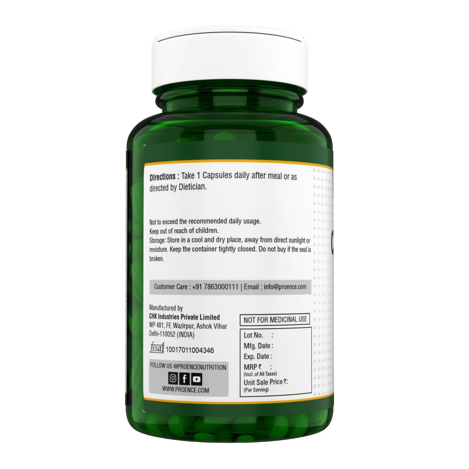 Proence Caffeine 200mg - Image 3
