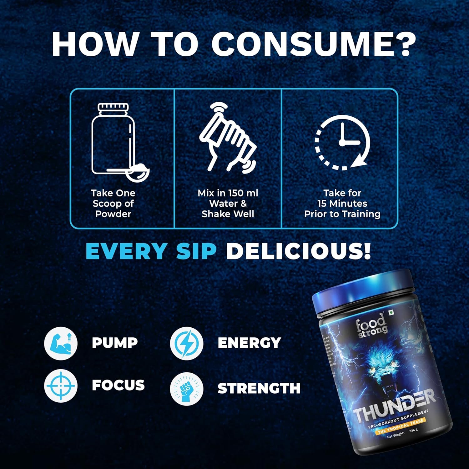 Thunder High Performance Pre-Workout Supplement - Image 4
