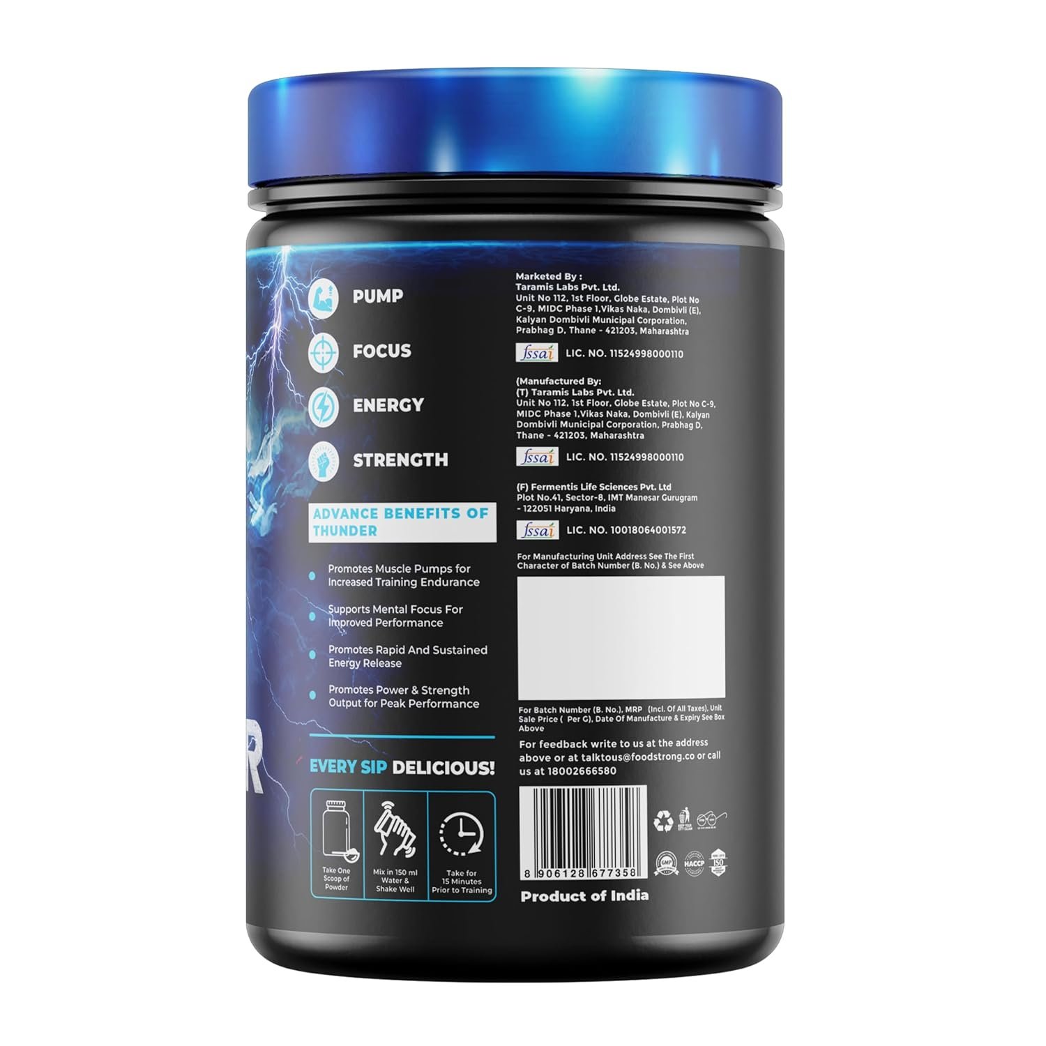 Thunder High Performance Pre-Workout Supplement - Image 7