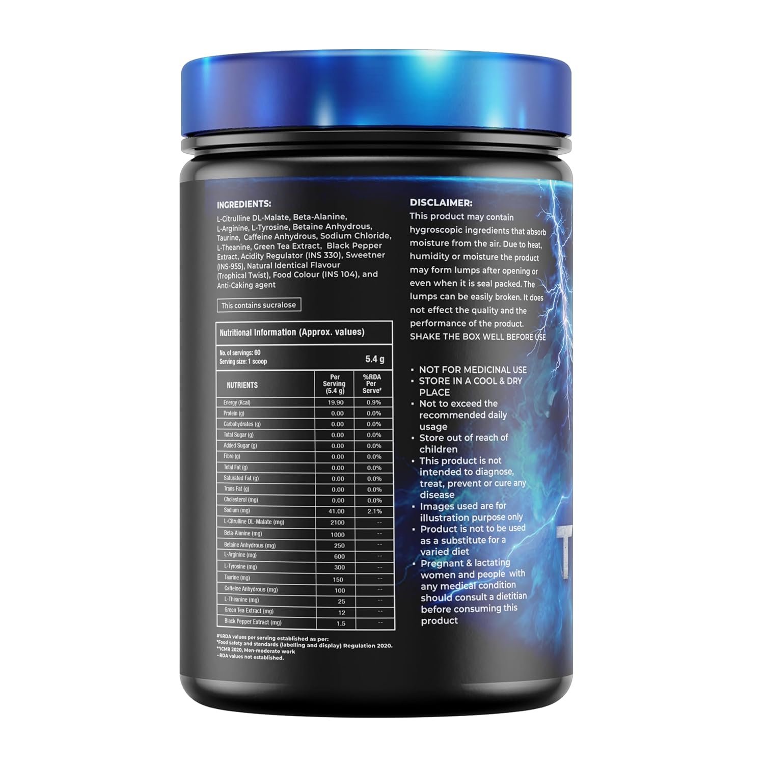 Thunder High Performance Pre-Workout Supplement - Image 8