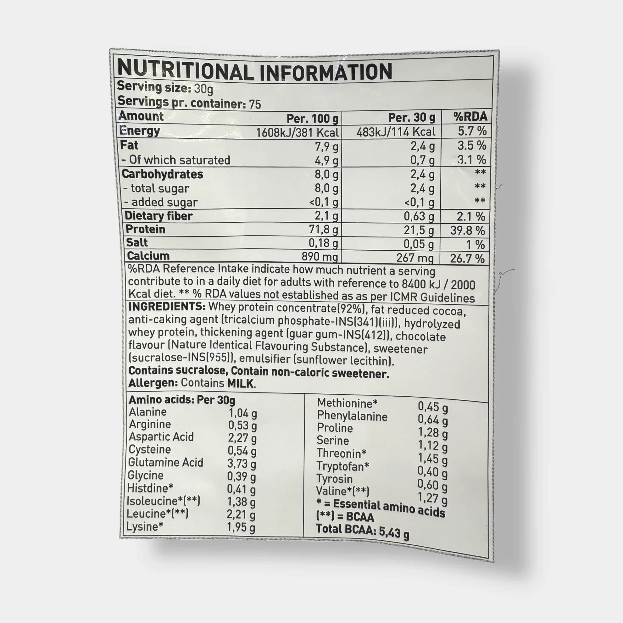 Nortech Nutrition Whey Protein - Image 2